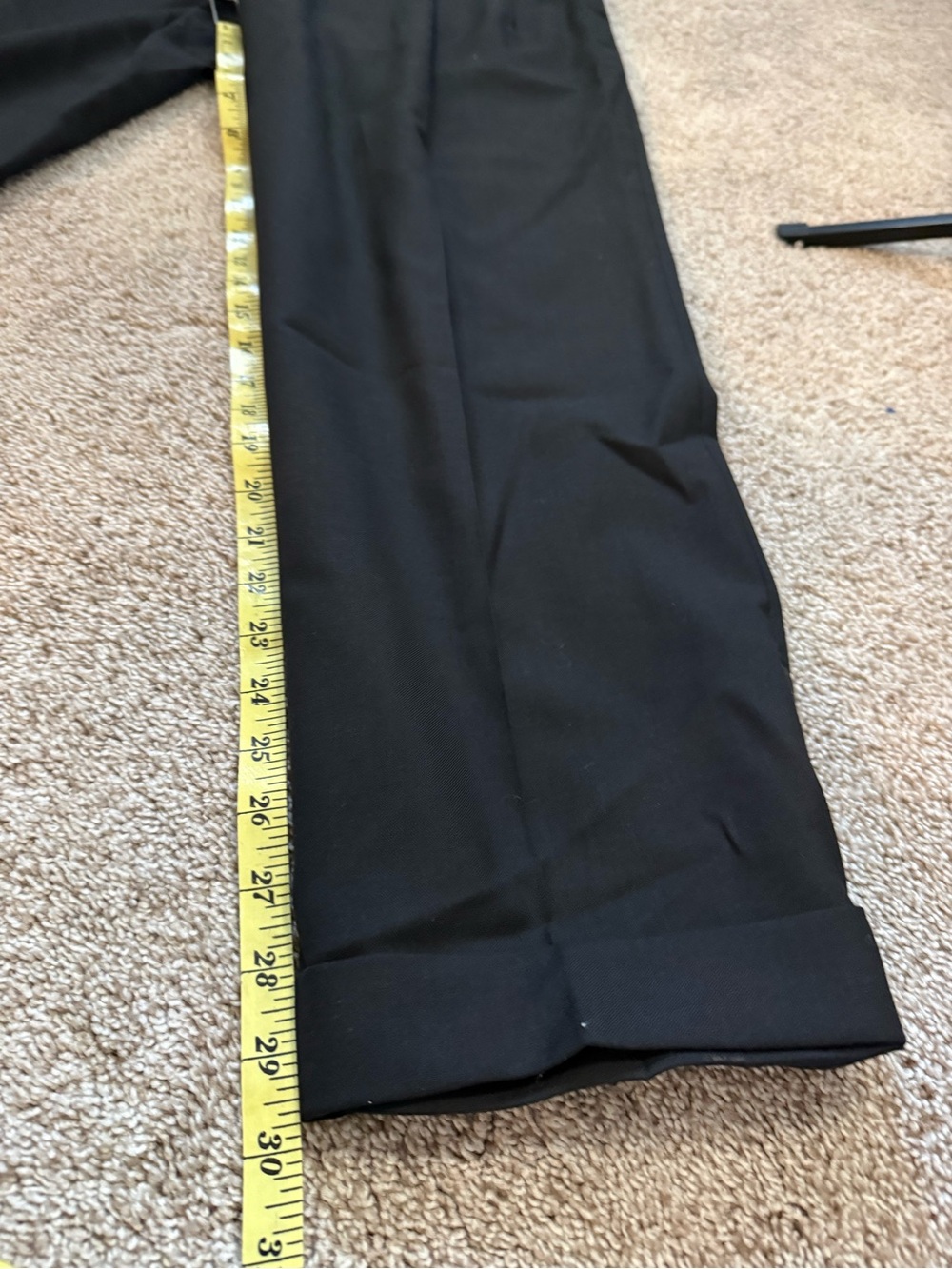 Classic Fit Sharkskin Black Men's Dress Pants - Travel Collection - Picture 2 of 8